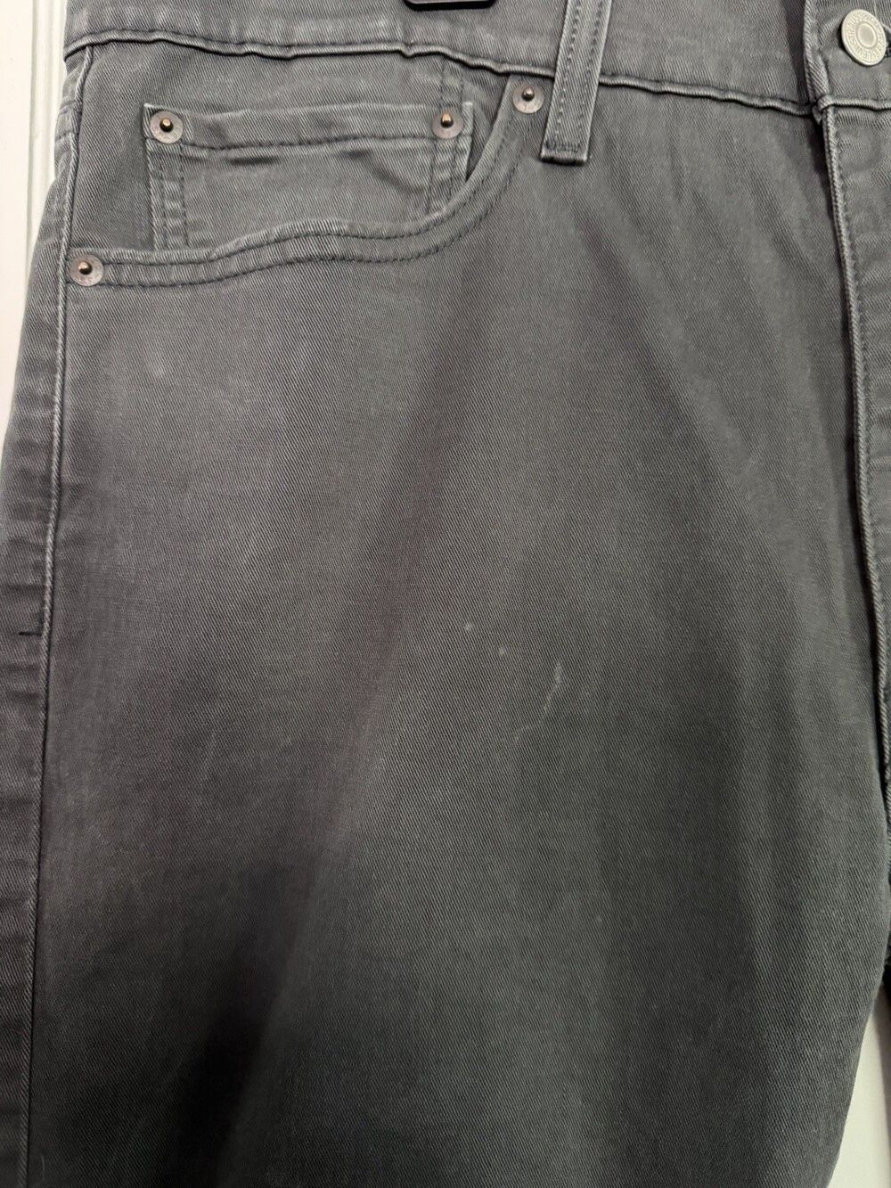 Levi’s 513 Slim Straight Pants Lot 2 Pair Men’s W36 L32 Charcoal Khaki Chino - Picture 8 of 15